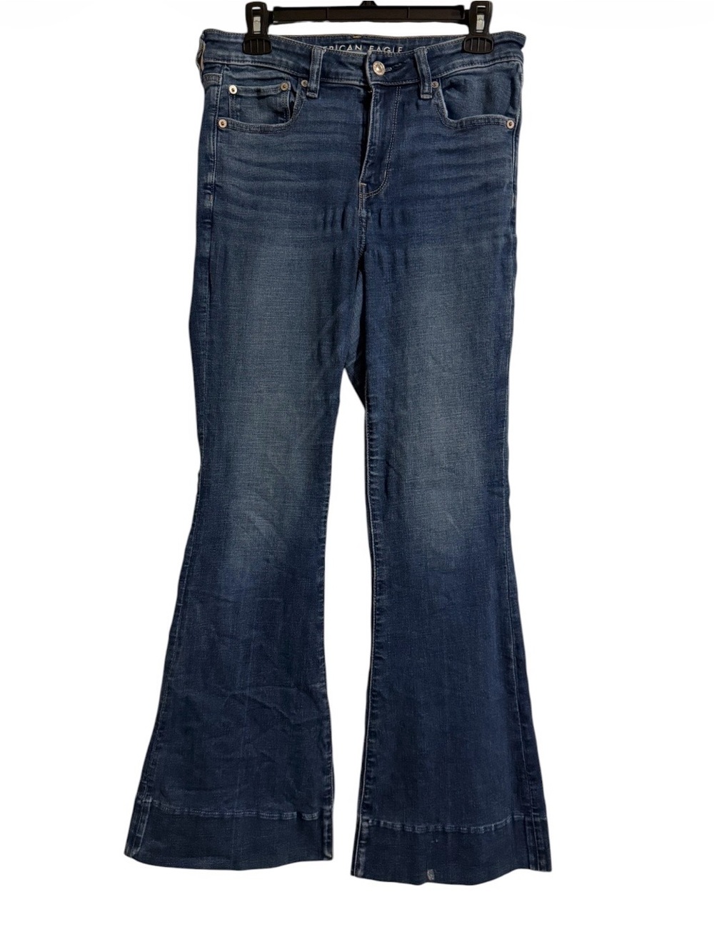American Eagle Outfitters Indigo Flare Wide-Leg Jeans